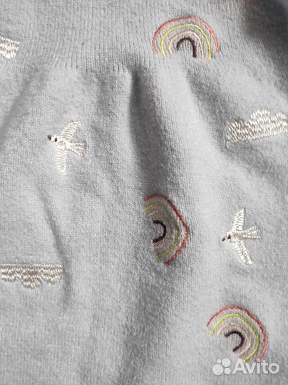 Теплое платье nutmeg 6-9 месяцев