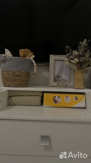 Пеленальный комод белый