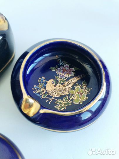 Пепельница цветное стекло СССР Japan Pinar