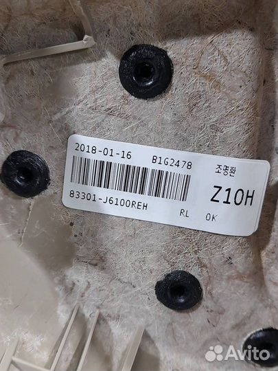 Обшивка двери задняя левая Kia K900 RJ 2020