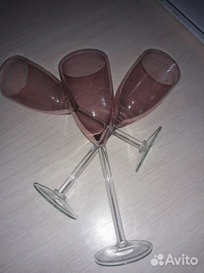 Фужеры цветное стекло из СССР