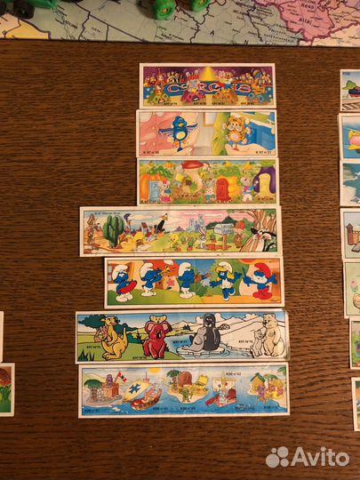 Игрушки вкладыши из киндера 90х