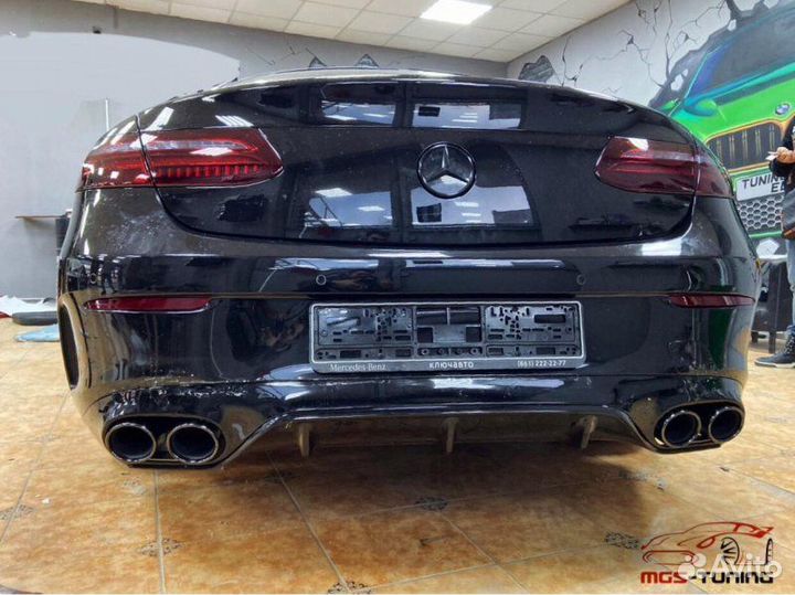 Диффузор с насадками AMG E53 Mercedes-Benz Е Coupe