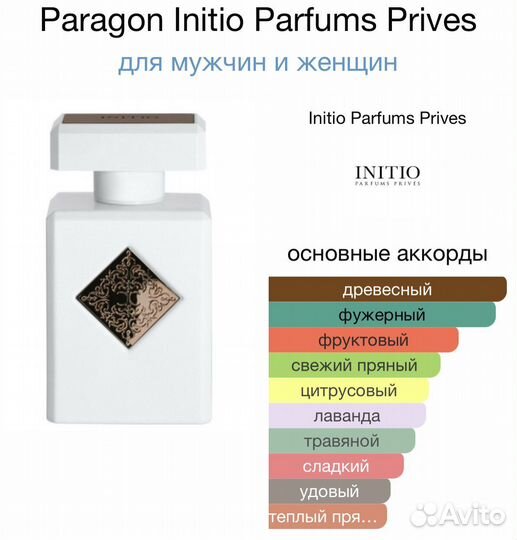 Initio Paragon Tester 90 ml Оригинал