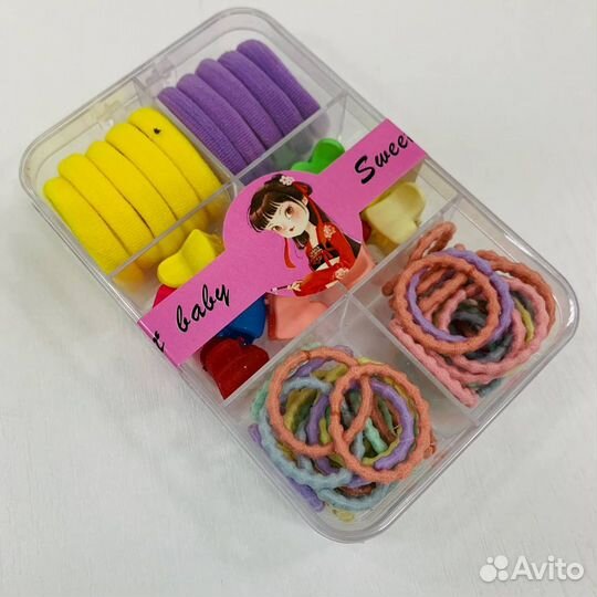 Набор для волос (резинки, крабики, заколки)