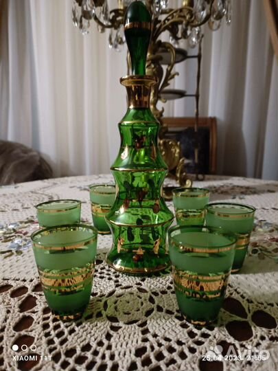 Графин со стопками 70-е годы Германия