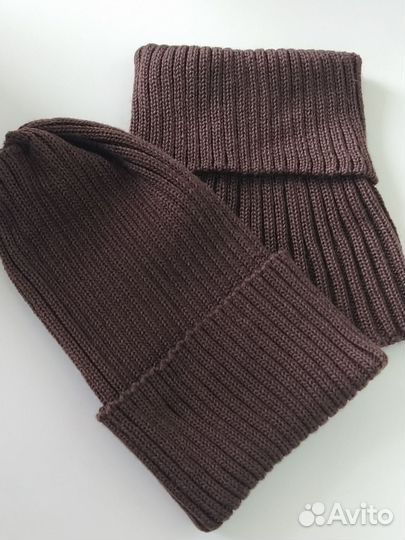 Комплект шапка и снуд женский