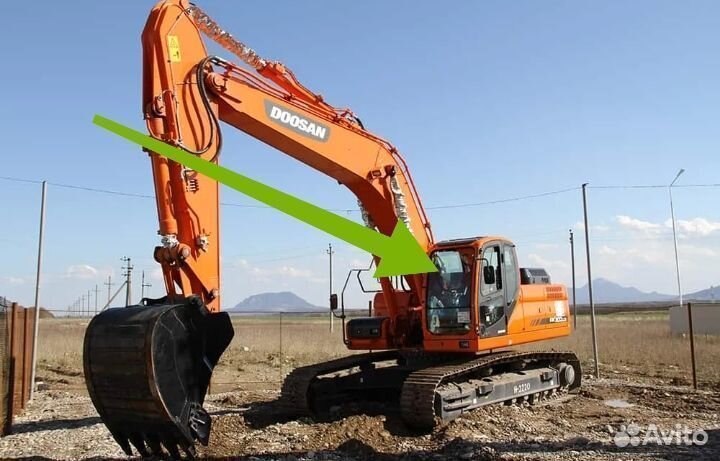 Стекло лобовое на Doosan DX 225 993-00076A