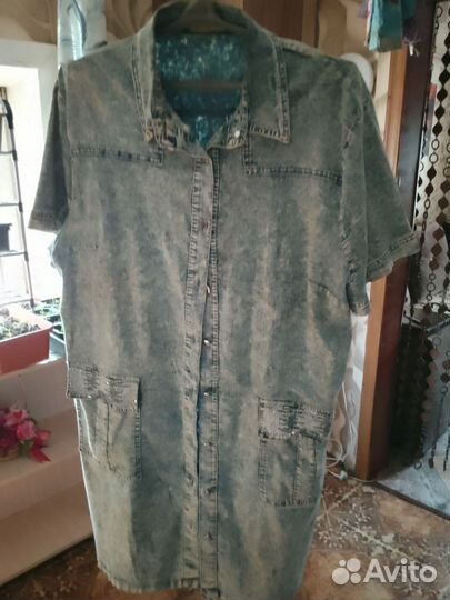 Джинсовое платье