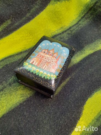 Лаковая шкатулка. Православный Храм. Роспись