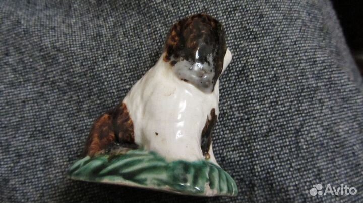 Статуэтка собака,бульдог, лайка.фаянс