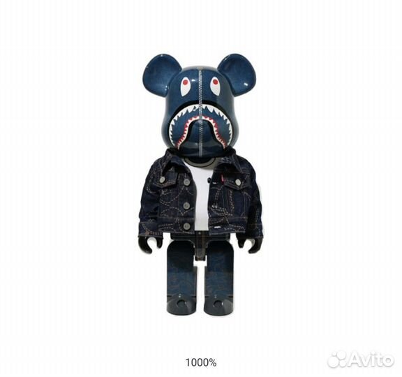 Игрушка BearBrick x Levi's x Bape