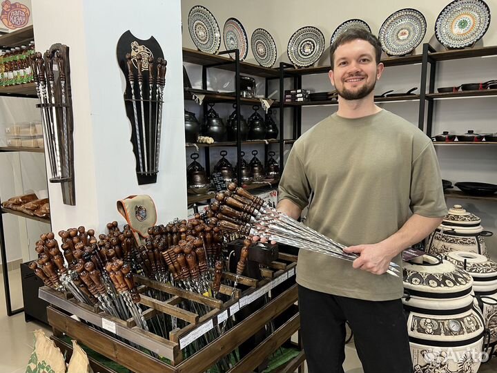 Набор шампуров для люля, курицы, рыбы