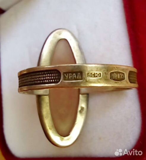 Винтажное серебряное кольцо 875пробы