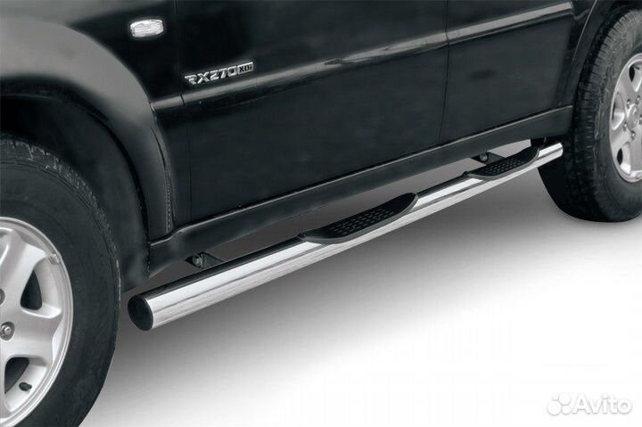 Защита порогов SsangYong rexton (2010)