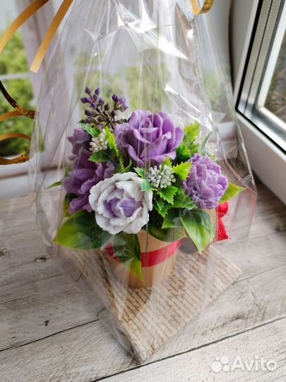 Букет цветов из мыла