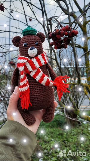Новогодний Мишка ручной работы