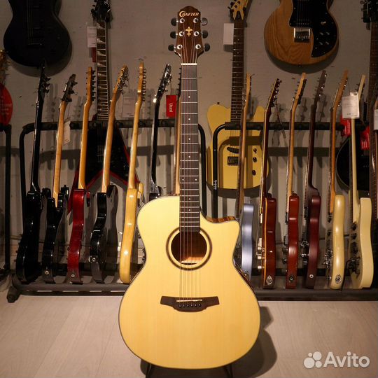 Электроакустическая гитара Crafter + Аксессуары