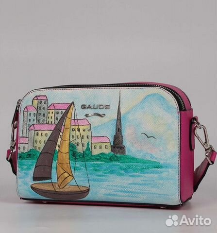 Сумка натуральная кожа gaude
