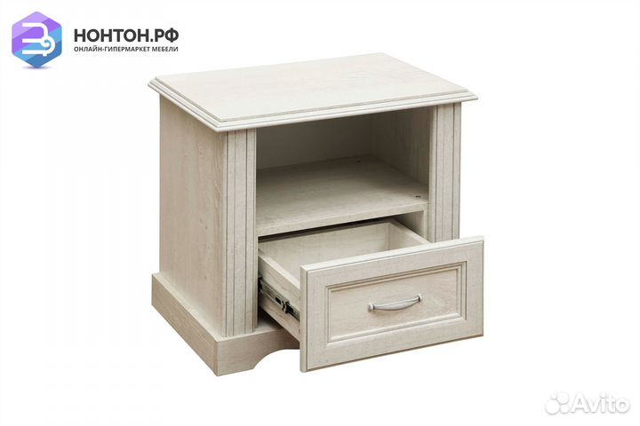 Тумба прикроватная Сохо 32.17 бетон пайн белый