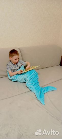 Плед хвост на 2-7 лет