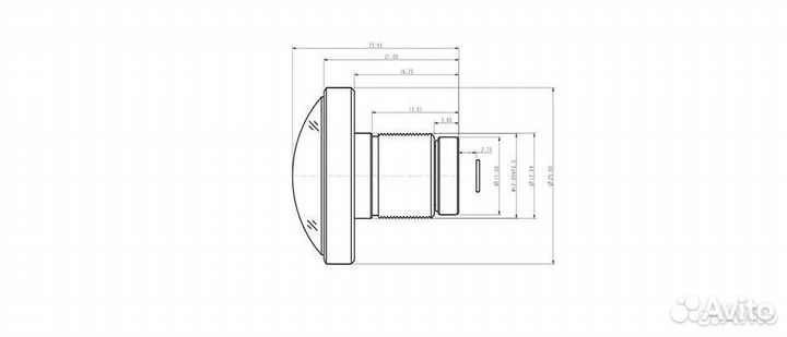 Широкоугольный, fisheye объектив 220 градусов