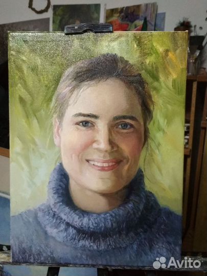 Картина маслом на холсте Портрет Пейзаж
