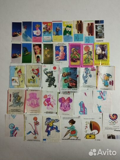 Вкладыши 90х Разные, Patbom, Фантики от жвачек