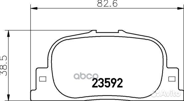 Колодки тормозные дисковые зад (PF-1431) BD