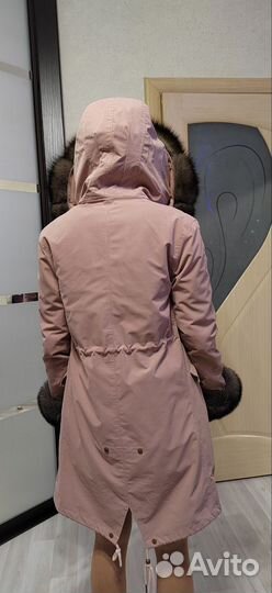 Парка с натуральным мехом 42 44