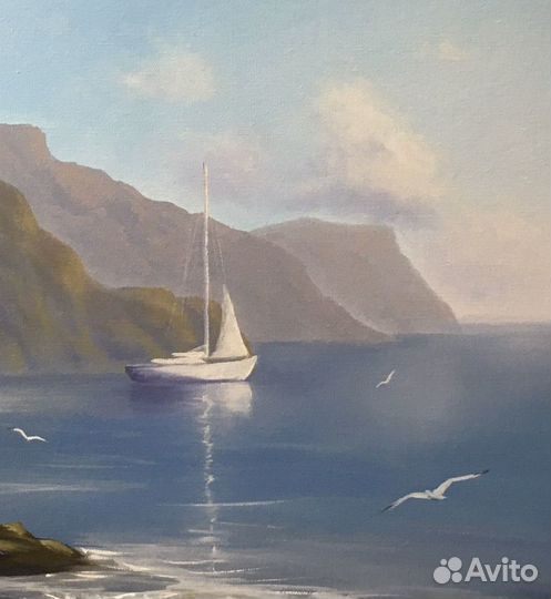 Картина море Южный берег