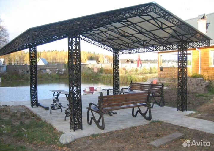 Навес с установкой