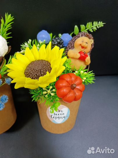 Мыльные осенние букеты