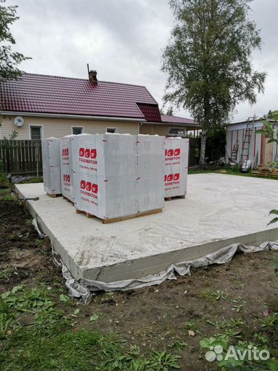 Газобетон плотностью D 400 F35 ширина 400