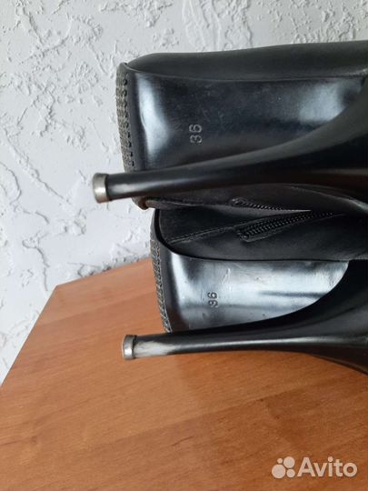 Сапоги кожаные 37