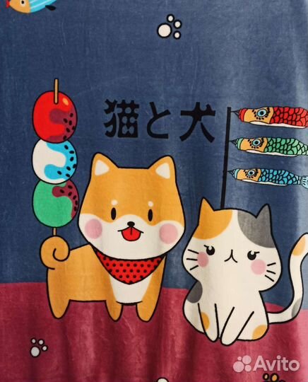 Плед детский плюшевый