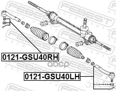 Наконечник рулевой правый 0121GSU40RH Febest