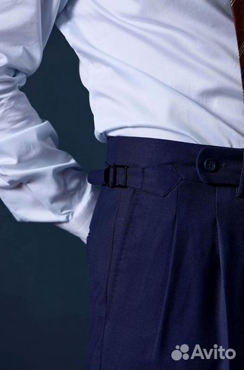 Брюки синие