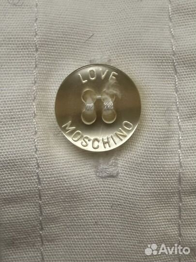 Мужская рубашка белая L Love Moschino