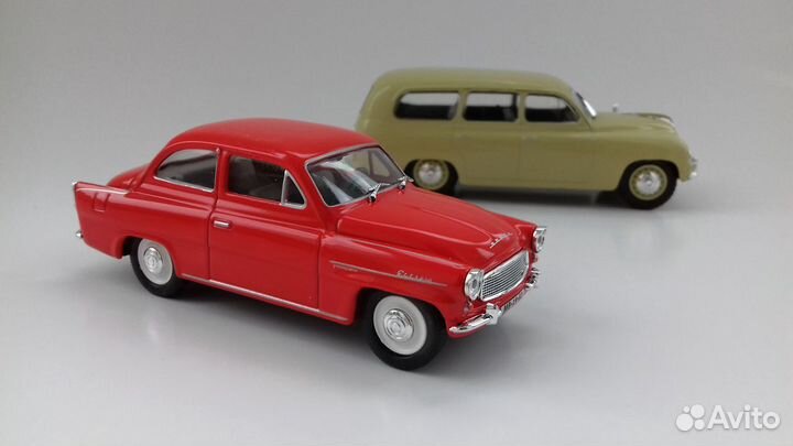 Cadillac, Skoda 1/43
