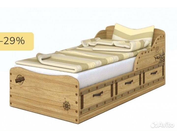 Кровать Корсар фирмы Сканд с матрацем