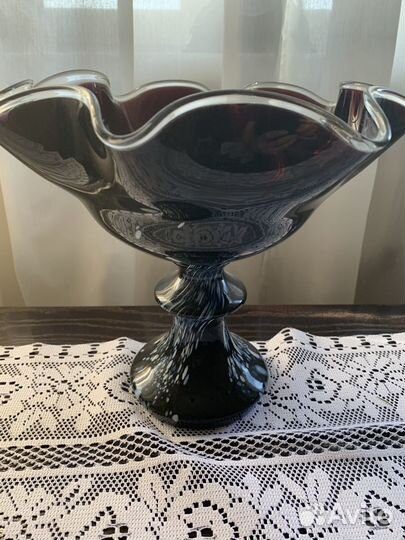 Ваза для фруктов стекло СССР