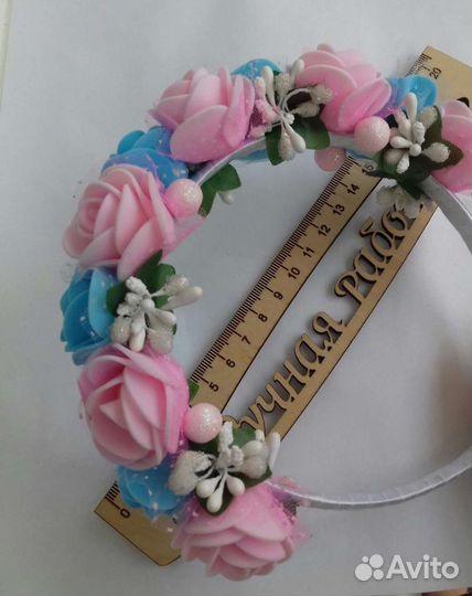 Ободок для волос ручной работы