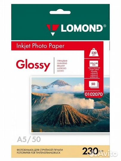Фотобумага Lomond A5 (глянцевая/матовая)