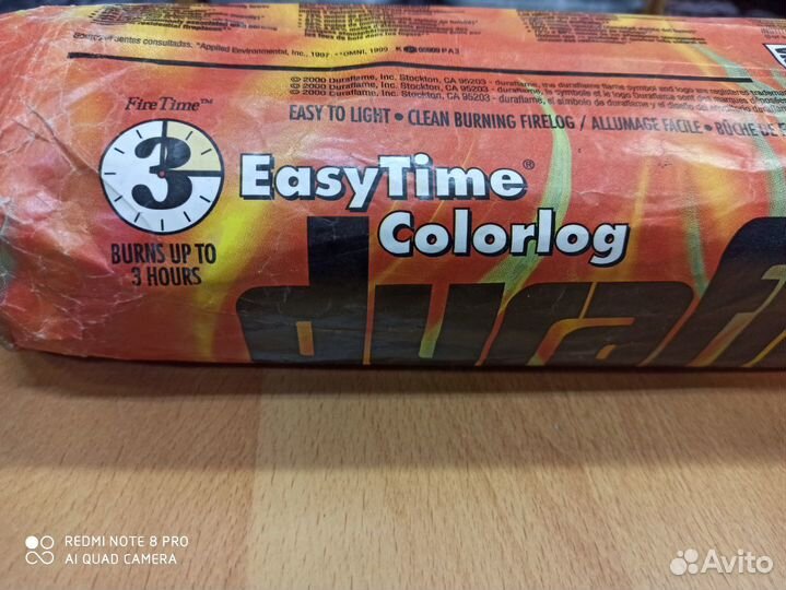 Duraflame. Сухое горючее. Полено