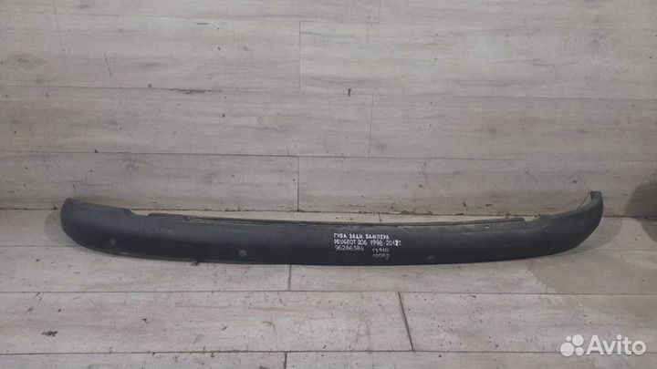 Накладка бампера задняя Peugeot 206 С 1998 По 2012