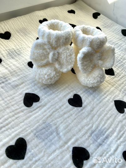 Вязаные носочки, пинетки