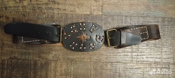 Кожаный ремень ручной работы