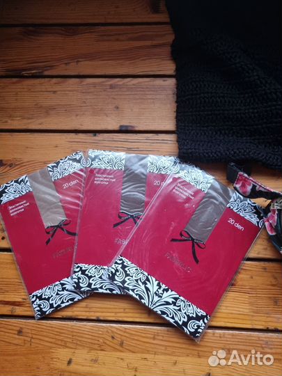 Набор столовый, шарф, колготки, сумка