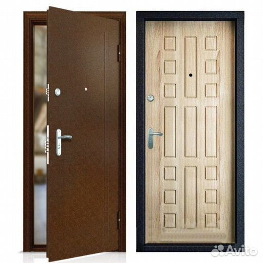 Дверь входная заводская дм-62